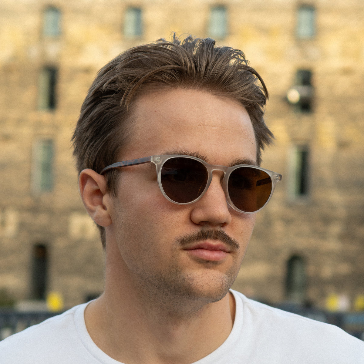 The Saint-Tropez – Silver & Tortoiseshell Frame / Brown Lens