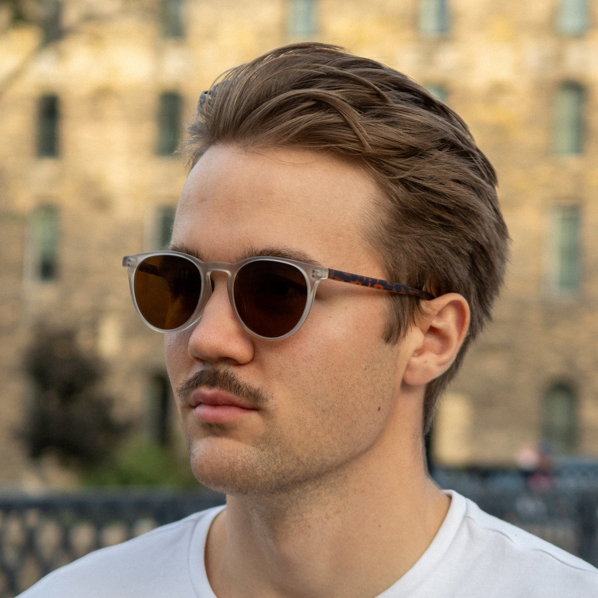 The Saint-Tropez – Silver & Tortoiseshell Frame / Brown Lens
