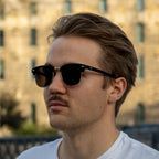 The Browline Classic – Gold Frame / Black Lens