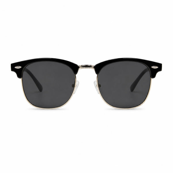 The Clubmaster Classic – Silver Frame / Black Lens