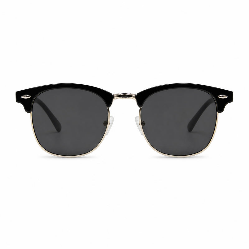 The Browline Classic – Silver Frame / Black Lens