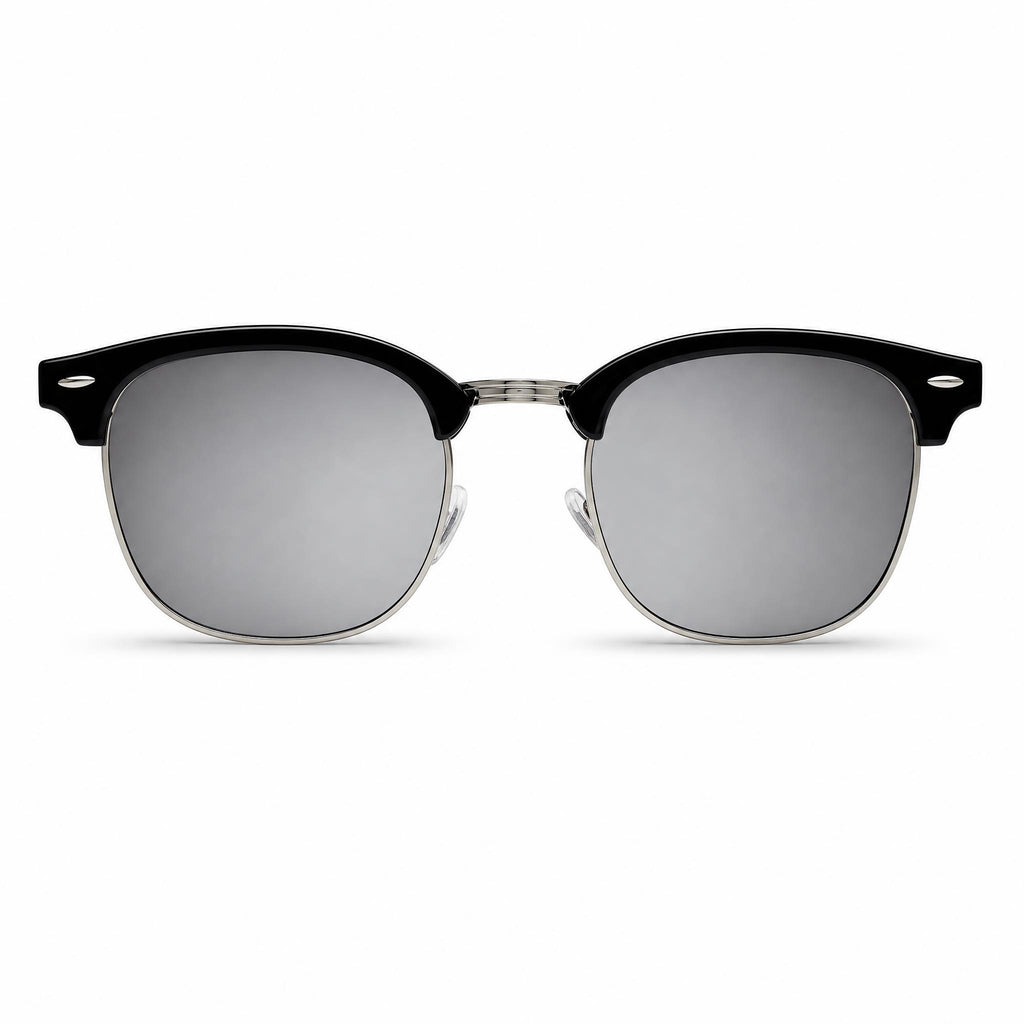 The Clubmaster Classic – Silver Frame / Silver Lens