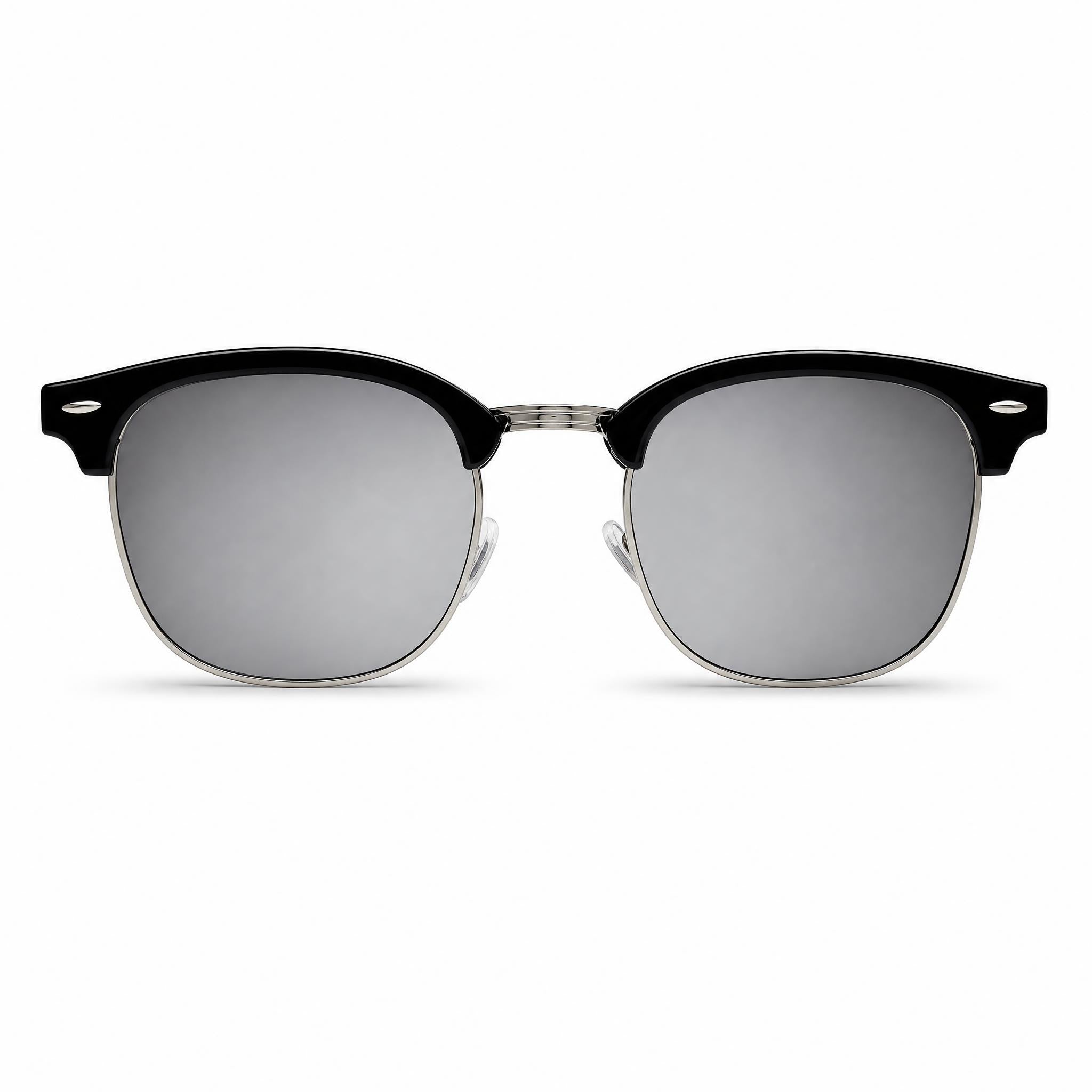 The Clubmaster Classic – Silver Frame / Silver Lens