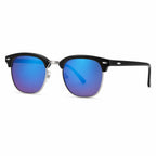 The Browline Classic – Silver Frame / Blue Lens