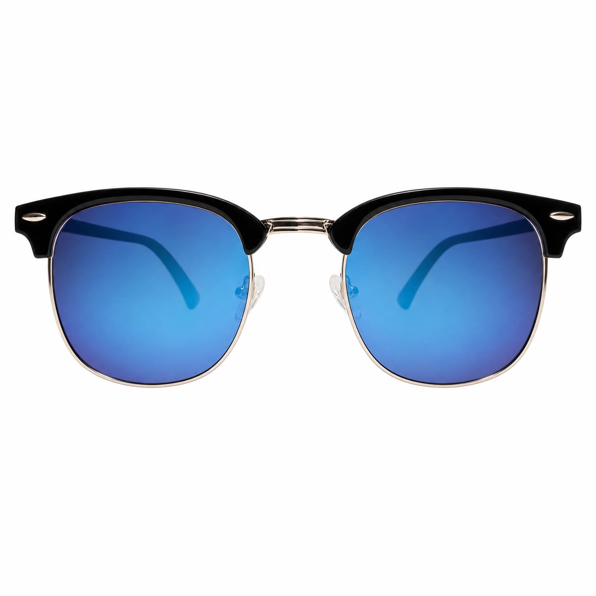 The Clubmaster Classic – Silver Frame / Blue Lens