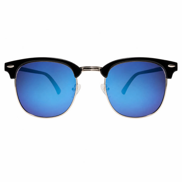 The Clubmaster Classic – Silver Frame / Blue Lens