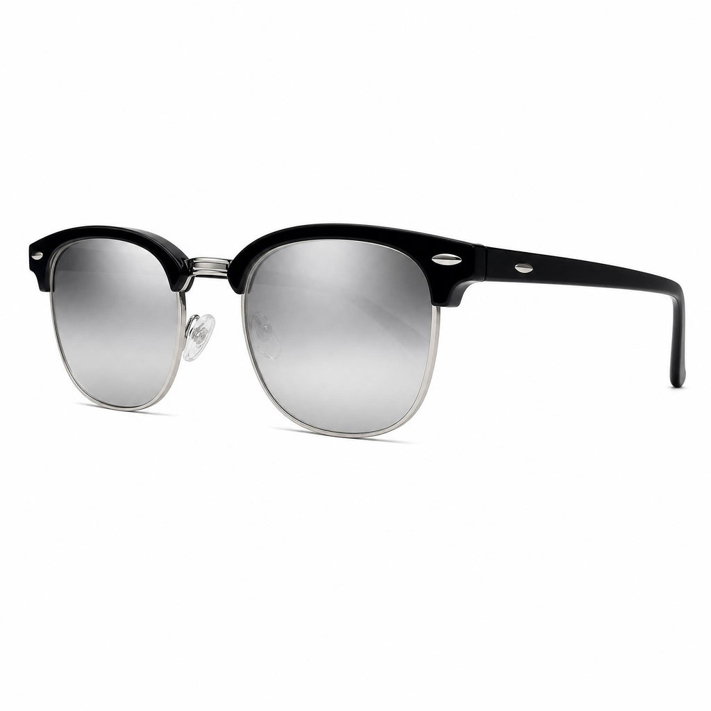 The Clubmaster Classic – Silver Frame / Silver Lens